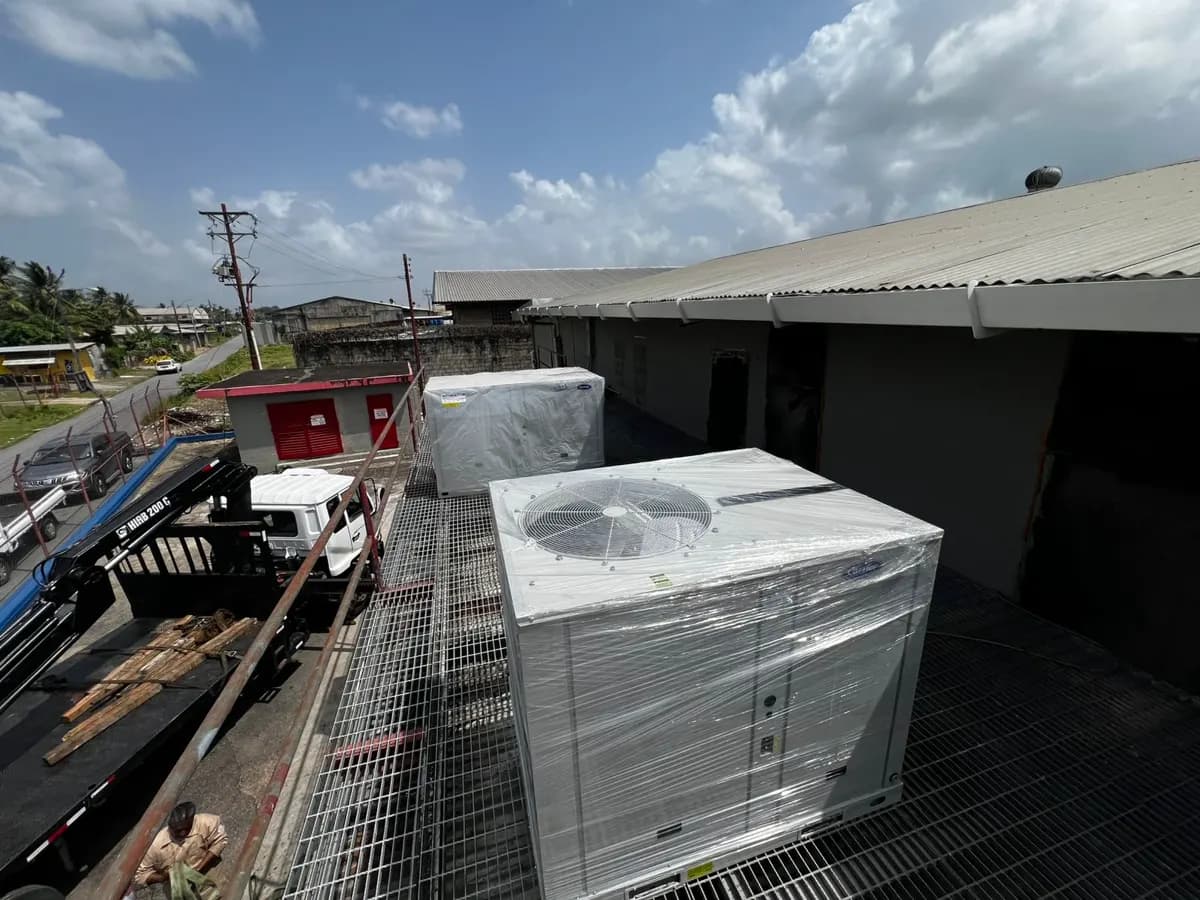 Commercial AC project equipment view